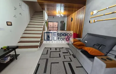 Sobrado à venda, 90 m² por r$ 480.000,00 - pontal de santa marina - caraguatatuba/sp