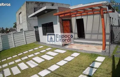 Linda casa à venda em condomínio 350 metros de terreno, bairro do jaraguá , caraguatatuba- sp