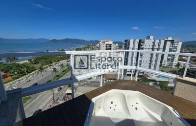 Cobertura duplex para venda e locação, indaiá, caraguatatuba, sp