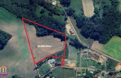 20.000,00m² no roça velha em araucária a 9 km do centro e 500 metros do asfalto limpa 990.000,00