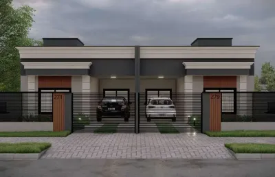 Lançamento no jd. d rosa, localização privilegiada! casas de 82m² com 3 quartos(1 suite) apenas r$ 550.000,00. 03 quartos( 1 suíte) sala de estar e jantar cozinha banheiro social área de serviço jardi