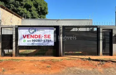 Excelente oportunidade! casa à venda em campo grande-ms, bairro jardim carioca: 2 quartos, 1 sala, 1 banheiro, 2 vagas de garagem, 60,00 m².