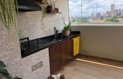 Apartamento 105m², saúde com 3 dormitórios, sala, cozinha americana, varanda gourmet, quintal, lavanderia, 1 vaga de garagem com
