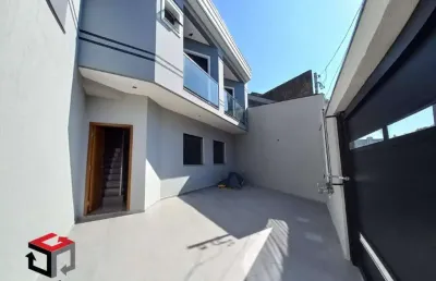 Sobrado novo com 100m² com projeto moderno localizado no bairro curuça em santo andré/sp.