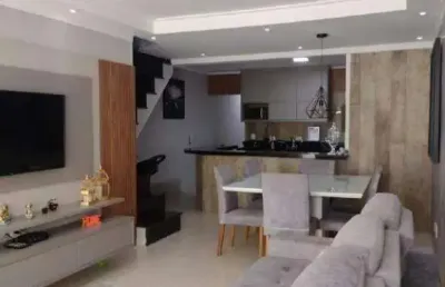 Cobertura de 108 m²+ 108 m² localizada no jardim utinga em santo andré/sp.