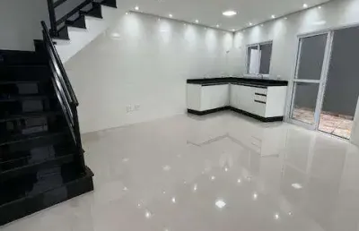 Sobrado novo com 79m², localizado no bairro camilopolis em santo andré- sp.