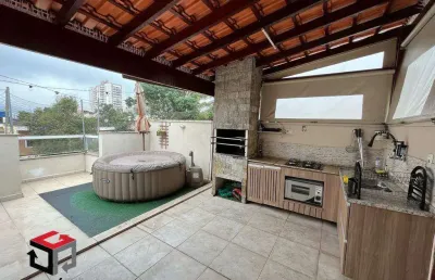 Cobertura à venda 2 quartos 1 suíte 2 vagas paraíso - santo andré - sp