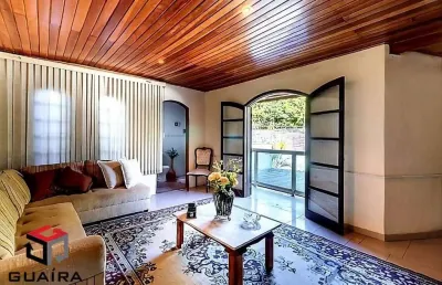 Sobrado à venda 4 quartos 2 suítes 2 vagas guiomar - santo andré - sp