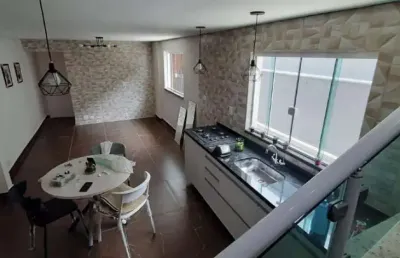 Sobrado 208/ m² loxalizado no bairro scarpelli santo andré - sp