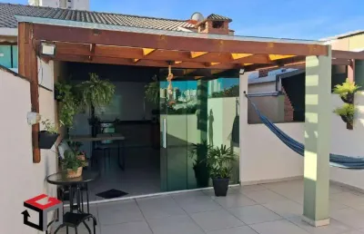 Cobertura à venda 2 quartos 1 suíte 1 vaga valparaíso - santo andré - sp