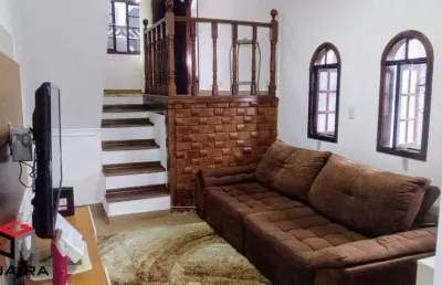 Sobrado à venda 3 quartos 2 vagas humaitá - santo andré - sp