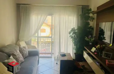 Apartamento á venda 82m² com 2 dormitórios, 1 vaga no centro de santo andré - sp