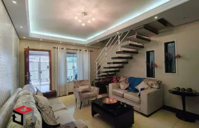 Sobrado à venda 3 quartos 2 suítes 2 vagas santa paula - são caetano do sul - sp