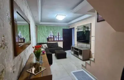 Sobrado à venda 3 quartos 2 vagas piraporinha - diadema - sp