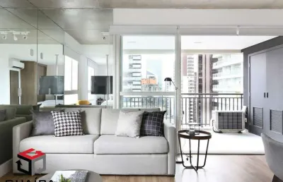 Apartamento para aluguel 1 quarto 1 suíte 1 vaga cidade monções - são paulo - sp