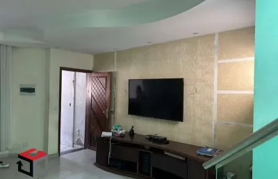 Sobrado à venda 3 quartos 1 suíte 2 vagas joão ramalho - santo andré - sp
