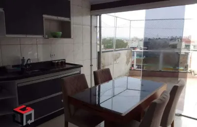 Cobertura à venda 2 quartos 1 vaga helena - santo andré - sp