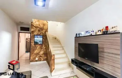 Sobrado à venda 3 quartos 2 vagas lutécia - santo andré - sp