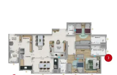 Apartamento à venda 3 quartos 3 suítes 2 vagas nova petrópolis - são bernardo do campo - sp
