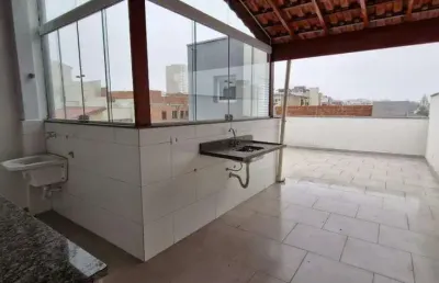 Cobertura para aluguel 2 quartos 1 vaga humaitá - santo andré - sp