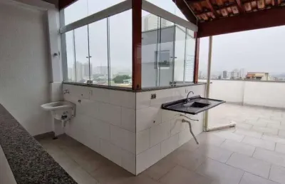 Cobertura para aluguel 2 quartos 1 vaga humaitá - santo andré - sp