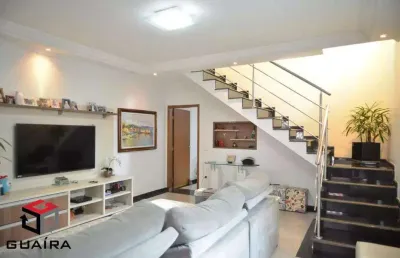 Sobrado à venda 3 quartos 1 suíte 4 vagas guiomar - santo andré - sp