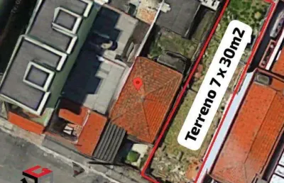 Terreno 210m² à venda na vila curuçá – santo andré/sp