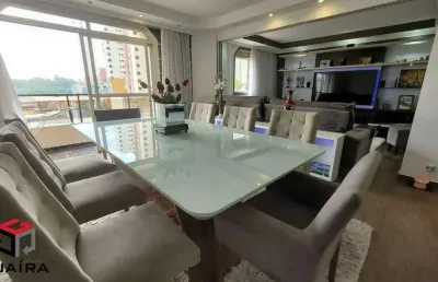 Apartamento porteira fechada de 137m², sala ampliada e sacada, 2 suítes - sta terezinha, santo andré