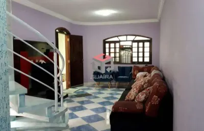 Sobrado à venda 3 quartos 3 suítes 2 vagas guarani - santo andré - sp