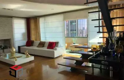 Cobertura para aluguel 5 quartos 5 suítes 4 vagas jardim - santo andré - sp