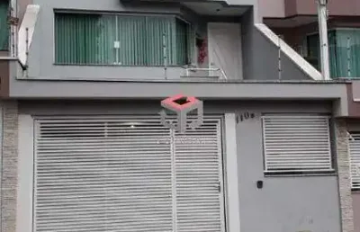 Sobrado à venda 3 quartos 1 suíte 4 vagas jardim bela vista - santo andré - sp