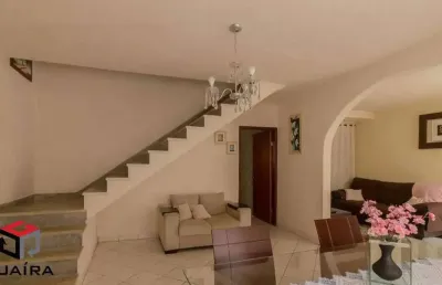 Sobrado 124 m²localizado no bairro stella santo andré - sp