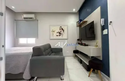 Kitnet com 1 dormitório à venda, 29 m² por r$ 330.000 - gonzaga - santos/sp
