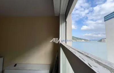 Apto 1 quarto/sala ampla/cozinha conceito aberto/wc/lavanderia/vista mar sala e quarto/1vaga
