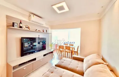 Apartamento com 3 dormitórios para alugar, 88 m² por r$ 9.000,00/mês - campo grande - santos/sp
