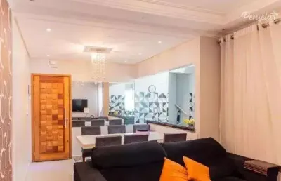 Santo andré - campestre: cobertura a venda 4 quartos 2 suítes 3 vagas: mobiliada