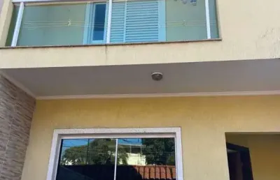 Santo andré - vila joão ramalho: sobrado a venda 3 suítes 6 vagas 238² mobiliado