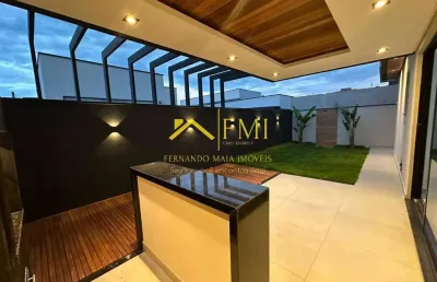 Casa com 3 dorm e área gourmet no cond. terras do vale (caçapava)
