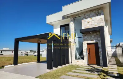 Casa em cond. fechado (vereda dos campos) 3 suítes e escritório