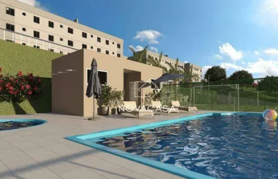 Apartamento garden com 2 dormitórios à venda, 43 m² por r$ 206.247 - felixlândia justinópolis - ribeirão das neves/mg