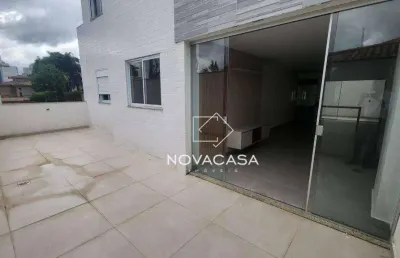 Apartamento garden com 4 dormitórios à venda, 153 m² por r$ 1.200.000 - castelo - belo horizonte/mg