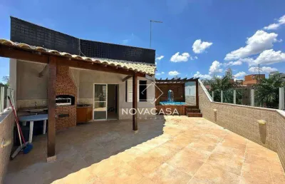 Cobertura com 4 dormitórios à venda, 214 m² por r$ 950.000,00 - castelo - belo horizonte/mg