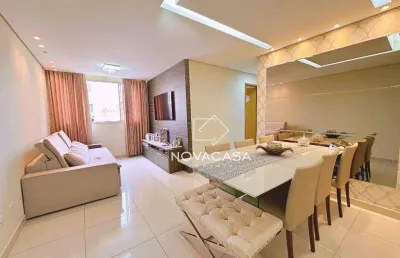 Apartamento com 3 dormitórios à venda, 80 m² por r$ 480.000,00 - planalto - belo horizonte/mg