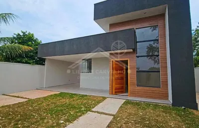 Casa para venda em maricá, jardim atlântico leste (itaipuaçu), 3 dormitórios, 1 suíte, 2 banheiros, 2 vagas