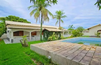 Casa para locação em maricá, barra de maricá, 3 dormitórios, 1 suíte, 3 banheiros, 4 vagas