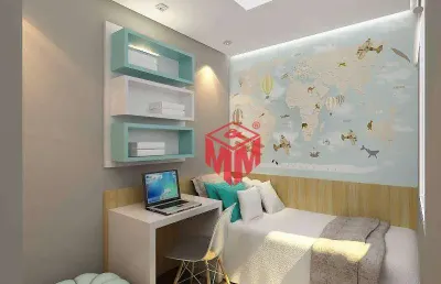 Apartamento com 2 dormitórios à venda, 46 m² por r$ 309.000,00 - vila guarani - santo andré/sp