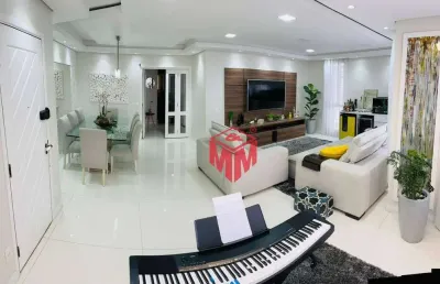 Apartamento com 3 dormitórios à venda, 158 m² por r$ 1.365.000,00 - vila assunção - santo andré/sp