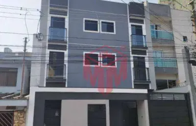 Cobertura com 2 quartos para alugar na Rua Grã-Bretanha, Vila Príncipe de Gales, Santo André