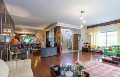Sobrado residencial de 600m² com 4 dormitórios/1 suíte, edícula, 4 vagas no jardim paulistano - sp.