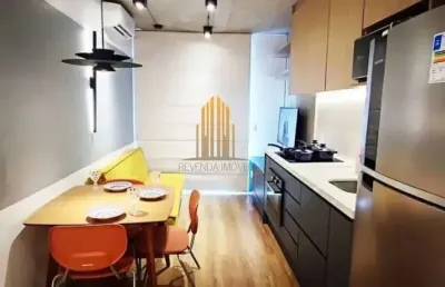 Condomínio bk30 alto da boa vista em santo amaro, studio de 35m² com 1 dormitório, 1 vaga.